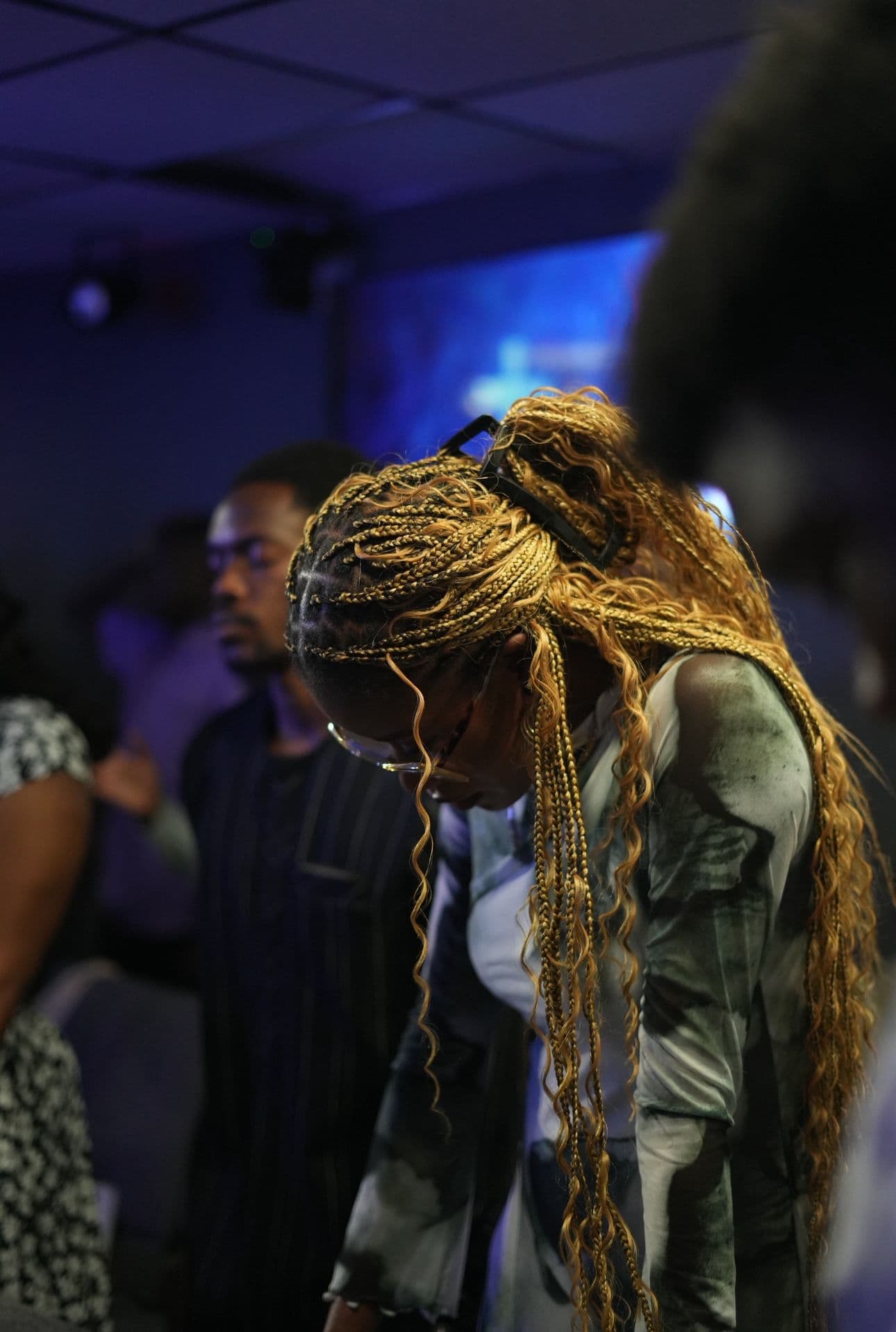 Pastor speaking at podium